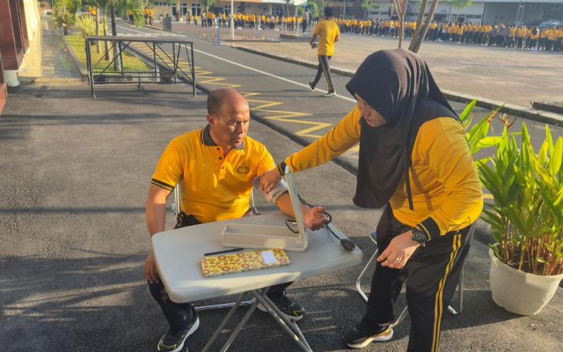 Personel Biddokkes Polda Bengkulu Laksanakan Keslap, Pastikan Kesiapsiagaan Pelayanan Kesehatan