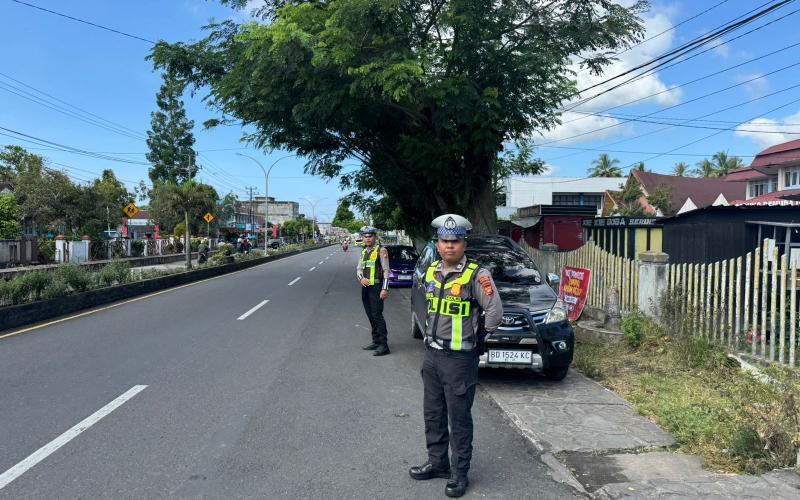 Sat Lantas Polres Rejang Lebong Amankan Kejuaraan Pencak Silat BNN Championship, Lalu Lintas Tetap Lancar