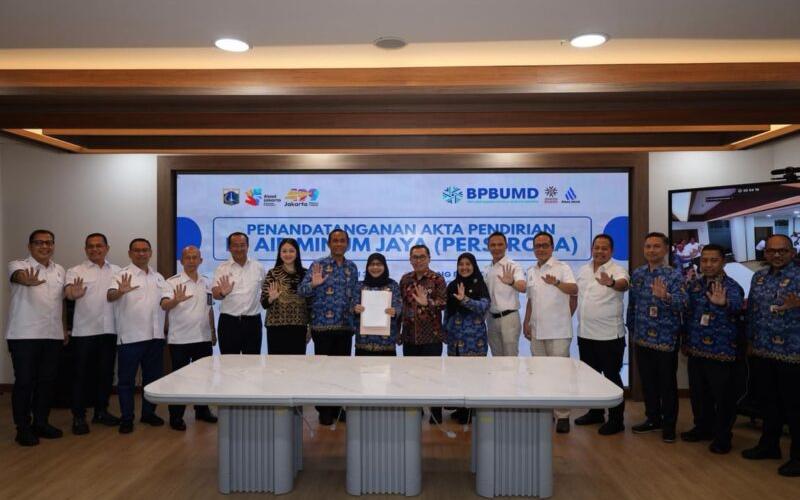 Akta Pendirian Perseroda PAM JAYA Resmi Ditandatangani