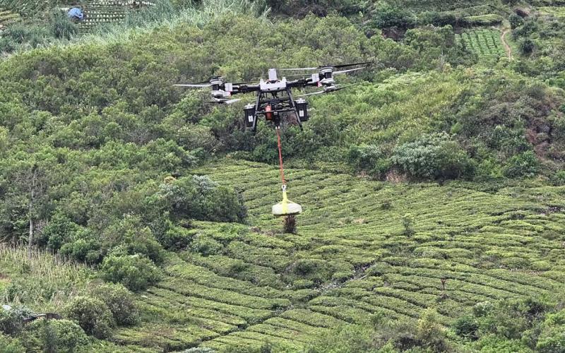 Drone Kargo DJI FlyCart 100 untuk Distribusi Logistik di Medan Ekstrem