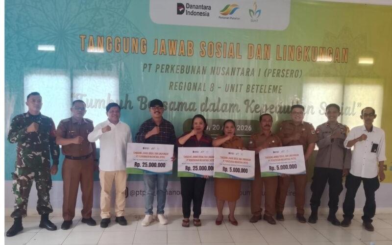 Holding Perkebunan Nusantara Pererat Silaturahmi dengan Warga Po’ona melalui Program TJSL PTPN 1 Regional 8