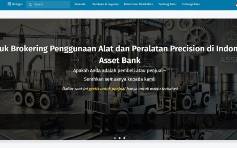 Optimalisasi Jual Beli Mesin dan Peralatan Bekas Secara Online