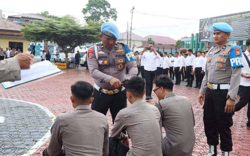 Bid Propam Polda Bengkulu Gelar Penegakan Disiplin Personel di Polres Rejang Lebong