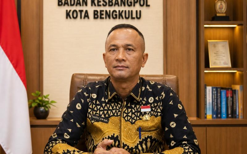 Kepala Badan Kesatuan Bangsa dan Politik (Kesbangpol) Kota Bengkulu, Saipul Apandi, S.Sos.,