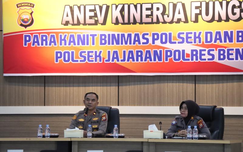 Anev Kinerja Fungsi Binmas Polres Bengkulu Utara, Perkuat Deteksi Dini dan Pelayanan Masyarakat