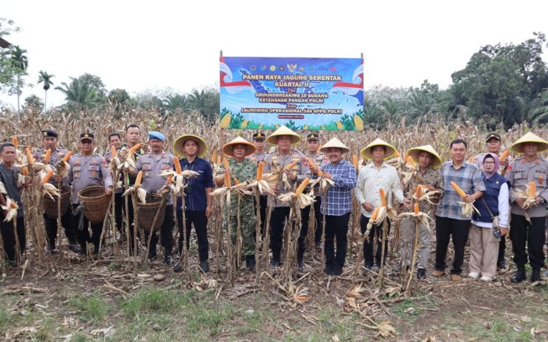 Polres Bengkulu Selatan Ikuti Zoom Meeting Peresmian Gudang Polri dan Panen Raya Serentak 2026