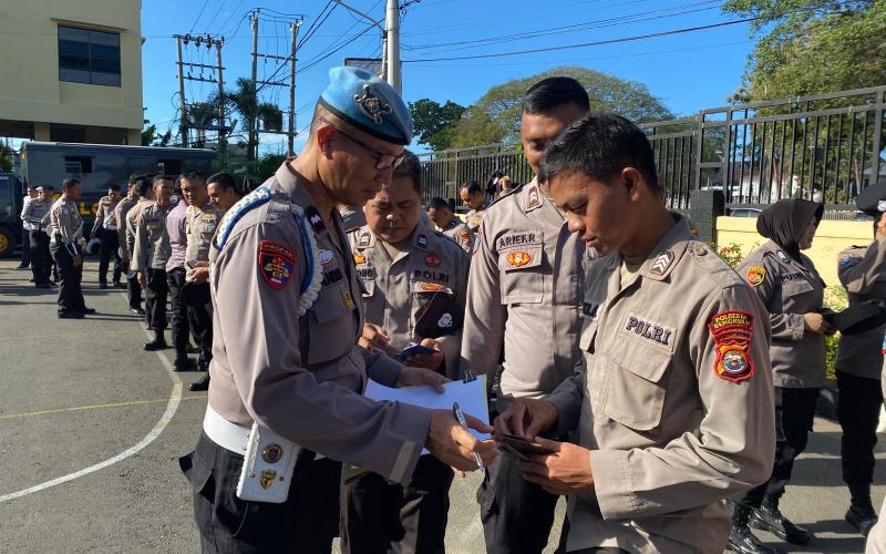 Propam Polresta Bengkulu Laksanakan Gaktiblin, Sasar Sikap Tampang Personel
