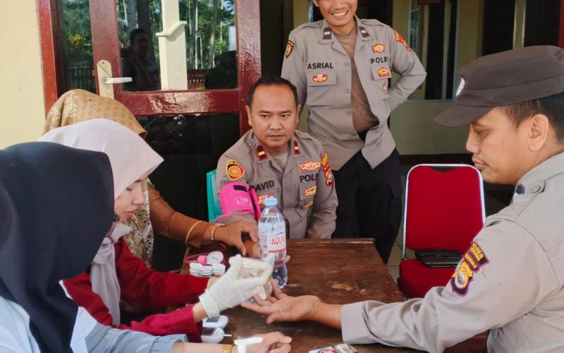 Polsek Kabawetan Gelar Pemeriksaan Kesehatan Berkala