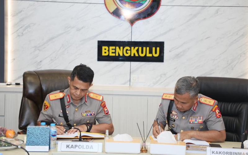 Polda Bengkulu Laksanakan Penyerahan Memori Jabatan