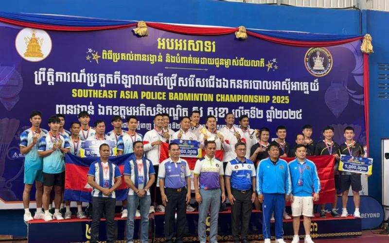 Tim Bulutangkis Polri Raih 4 Medali Emas dan 2 Perak SEA Police Badminton Championship 2026 di Kamboja