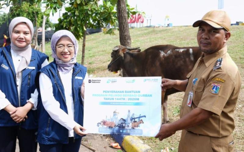 PT Pelindo Sinergi Lokaseva Berbagi Hewan Kurban, Perkuat Kepedulian Sosial dan Dukung Peternak Lokal