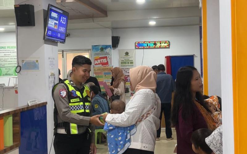 Satlantas Polres Rejang Lebong Gencarkan Penyuluhan Tertib Berlalu Lintas di Mall Pelayanan Publik