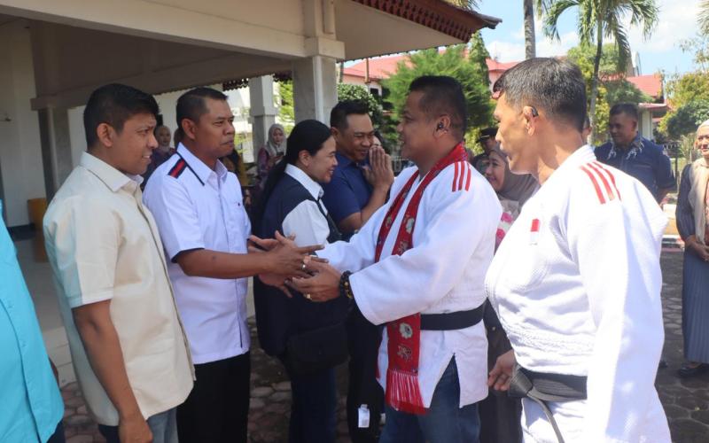 Tradisi Judo Warnai Penyambutan Wakapolda Bengkulu, Simbol Persaudaraan yang Terjalin Sejak Sebelum Berdinas di Polri