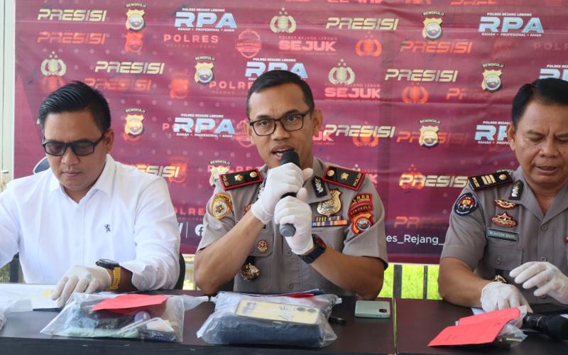 Polres Rejang Lebong Ungkap 7 Kasus Narkoba dan Amankan 7 Tersangka