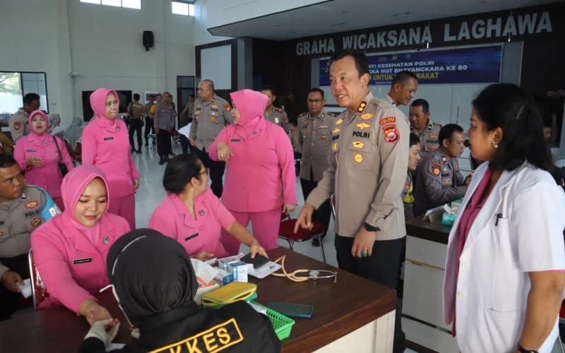 Polres Bengkulu Selatan Gelar Bakti Kesehatan dan Bansos untuk Masyarakat