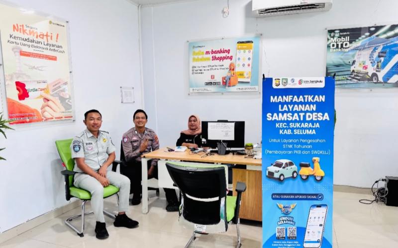 Jasa Raharja Seluma Ajak Masyarakat Manfaatkan Layanan Samsat Desa di Sukaraja untuk Bayar Pajak Kendaraan