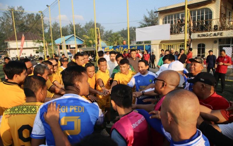 Polda Bengkulu Gelar Fun Match Mini Soccer Pererat Soliditas dan Kebersamaan