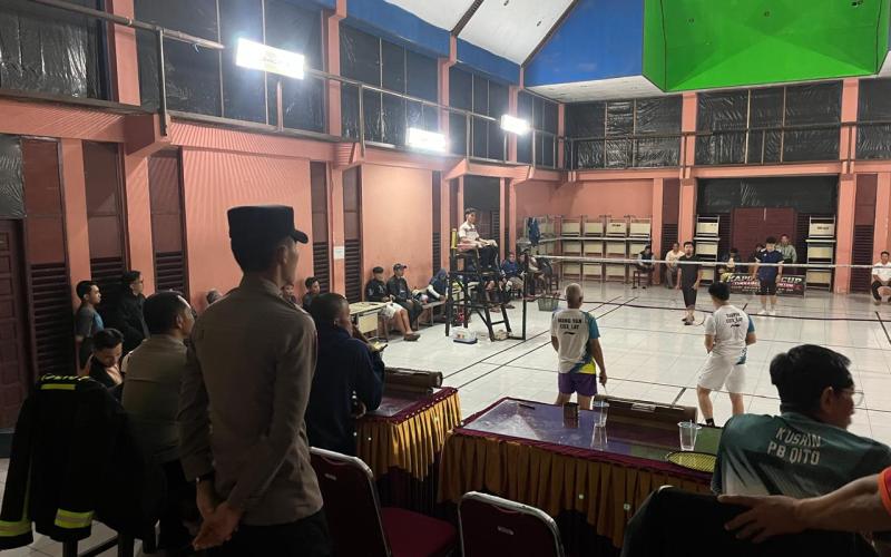 Polres Kepahiang Pastikan Pengamanan Turnamen Badminton Kapolres Cup Berjalan Optimal