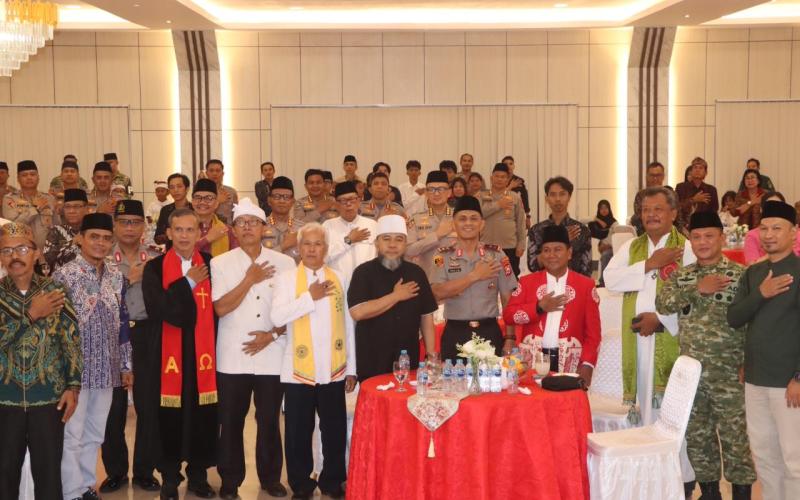 Doa Bersama Lintas Agama Warnai Rangkaian Hari Bhayangkara ke-80 di Polda Bengkulu