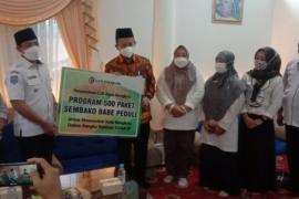 CSR Bank Bengkulu 500 Paket Sembako untuk Masyarakat yang Sedang Isoman