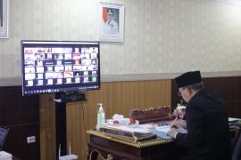Penandatanganan KUA - PPAS APBD-P Provinsi Bengkulu 2021 Secara Virtual