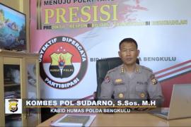 Kabid Humas Polda Bengkulu Kombes Pol Sudarno SSos MH Open configuration options