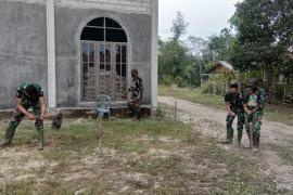 5 Realisasi Pengerjaan Fisik TMMD ke-112 Hari Kedua di Gunung Mas