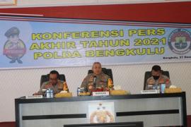 Ungkap Pencapaian Dalam 1 Tahun, Polda Bengkulu Gelar Press Conference