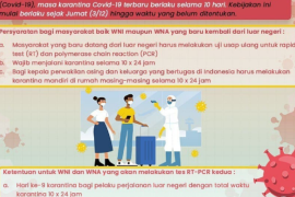 Ayo Simak Aturan Karantina Terbaru Bagi Mereka Yang Kembali dari Luar Negeri