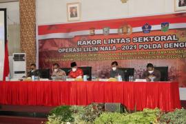 Polda Bengkulu Gelar Rakor Lintas Sektoral Kesiapan Ops Lilin Nala 2021