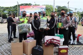Polres Demak Galang Dana Untuk Korban Erupsi Gunung Semeru