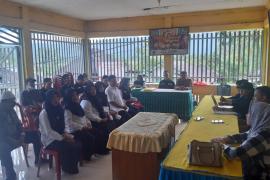 Bhabinkamtibmas Polsek Lebong Utara Hadiri Rapat Pleno Terbuka Rekapitulasi DPHP