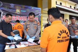 Polres Lebong saat press release