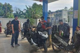 Polsek Giri Mulya Monitoring Ketersediaan BBM di SPBU Giri Mulya 