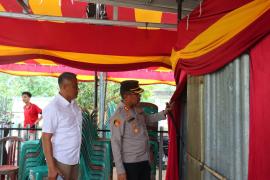 Kapolres Bengkulu Selatan, Cek Untuk Pastikan  Distribusi Logistik Pilkades Terdistribusi Dengan Tepat 