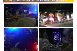 Respon Cepat, Polsek Ratu Agung Datangi TKP Lakalantas 