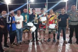 Monitoring Babak Final,  Polsek Lais Hadiri Pertandingan Bola Volly
