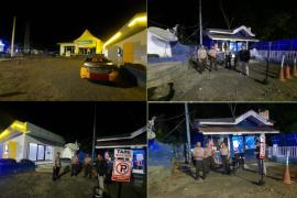 Patroli, Polsek Teluk Segara Berikan Imbauan Kamtibmas kepada Security PLN dan Petugas Parkir