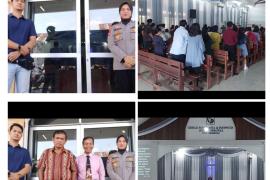 Polsek Gading Cempaka Terjunkan Personel Amankan Ibadah Mingguan di Gereja 