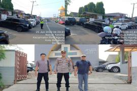 Polsek Ratu Agung Terjunkan Personel Amankan Ibadah Mingguan di Gereja 