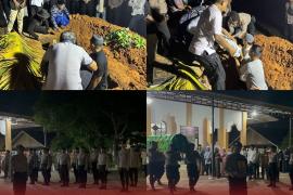 Polresta Bengkulu Gelar Upacara Pemakaman Anggota Polri 
