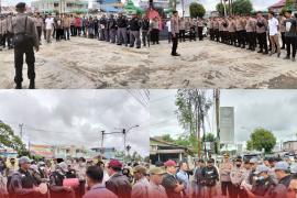70 Personel Polresta Bengkulu Lakukan Pengamanan Terhadap Eksekusi Objek Perkara Perdata