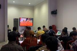 Polres Lebong dan Polsek Jajaran Nobar Gelar Budaya Wayang Kulit Wahyu Cakraningrat