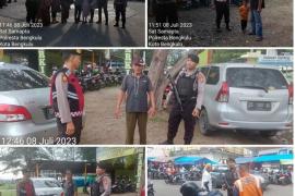 Patroli Mobiling, Sat Samapta Polresta Bengkulu Sasar Pengunjung Pantai Panjang da Petugas Parkir PTM