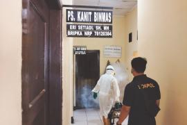Cegah Demam Berdarah, Mako dan Polsek Lais Difogging