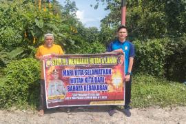 Antisipasi Kebakaran Hutan Unit Reskrim Polsek Ketahun Lakukan Imbauan Kepada Masyarakat