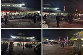 Polresta Bengkulu Gelar Upacara Pelepasan Jenazah Almarhum Bripka Tumpak Siregar Banit Paminal Sie Propam 