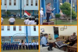 Bertindak Sebagai Pembina Upacara di SMA Sin Carolus, Kabag SDM Polresta Bengkulu Sampaikan Imbauan Kamtibmas