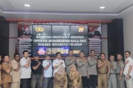 Polres BS Rapat Koordinasi Persiapan Ops Bina Kusuma Nala 2023 