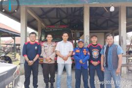 Polsek Tanjung Kemuning Koordinasi Persiapan Penaggulangan Karhutla Bersama Pihak Kecamatan dan Damkar
